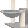 vidaXL Cat Tree with Sisal Scratching Posts Light Grey 82 cm