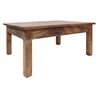 vidaXL Coffee Table Solid Mahogany Wood 96x73x45 cm
