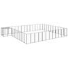 vidaXL Dog Kennel Black 37.51 m&sup2; Steel