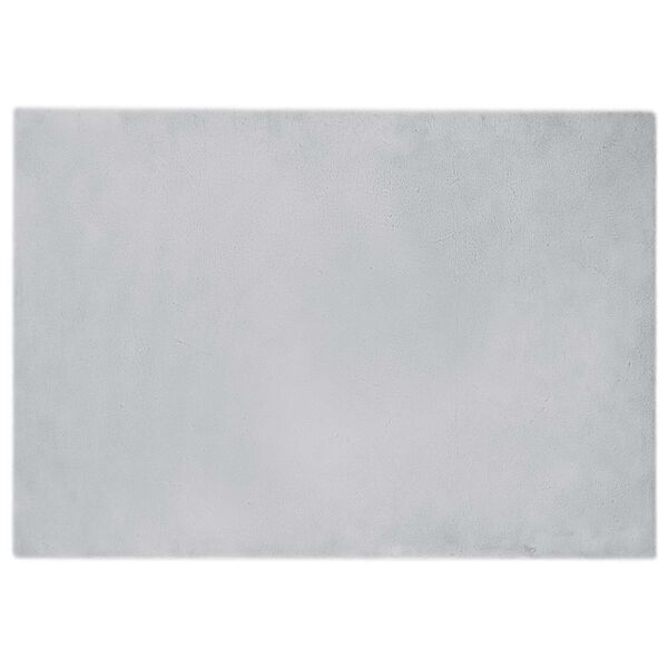 vidaXL Faux Rabbit Fur Rug Olite Grey 160 x 230 cm Polyester