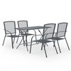 vidaXL 5 Piece Garden Dining Set Steel Anthracite