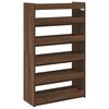 vidaXL Shoe Rack Brown Oak 60x25x100 cm Engineered Wood