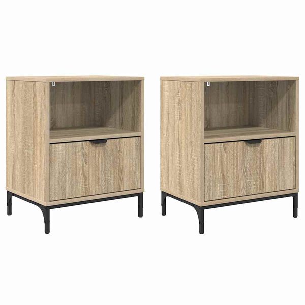 vidaXL Bedside Tables 2 pcs Sonoma oak 49 x 36 x 61 cm Engineered wood