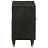 vidaXL Sink cabinet with Door Black 62 x 33 x 58 cm Solid Mango Wood