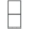 vidaXL Firewood Rack Black 100x30x209 cm Steel