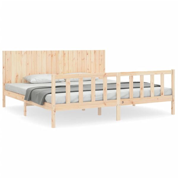 vidaXL Bed Frame without Mattress 200x200 cm Solid Wood Pine