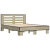 vidaXL Bed Frame without Mattress Sonoma Oak 140x190 cm