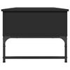 vidaXL Coffee Table Black 100x50x40 cm Engineered Wood and Metal