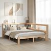 vidaXL Bookcase Bed without Mattress 140x190 cm Solid Wood Pine