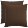 vidaXL Throw Pillow 2 pcs HEERLEN Brown 55 x 55 cm Fabric