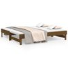 vidaXL Pull-out Day Bed without Mattress Honey Brown 2x(75x190) cm