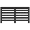 vidaXL Radiator Cover Black Oak 149 x 20 x 82 cm Engineered Wood