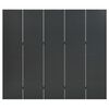 vidaXL 5-Panel Room Dividers 2 pcs Anthracite 200x180 cm Steel