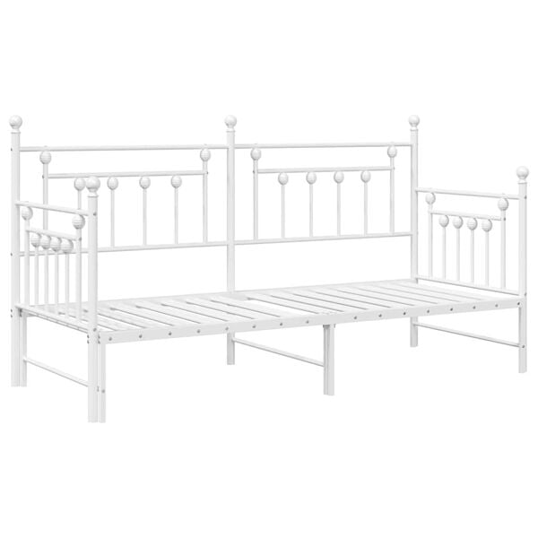 vidaXL Daybed Frame White 80 x 200 cm Steel