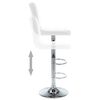 vidaXL Bar Stools 2 pcs White Faux Leather