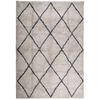 vidaXL Shaggy Rug PAMPLONA High Pile Modern Beige and Anthracite 120x170 cm