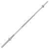 vidaXL Barbell Bar 3x140 cm Solid Steel Silver