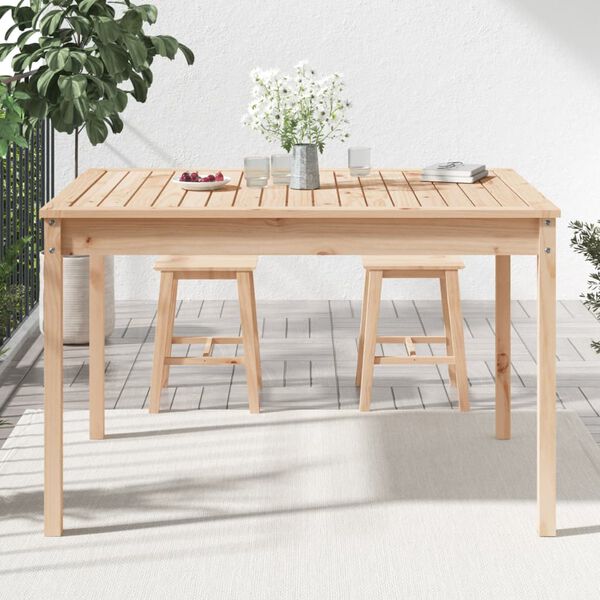 vidaXL Garden Table 121x82.5x76 cm Solid Wood Pine