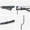 vidaXL Awning Frame Manual Anthracite 600 x 300 cm Aluminium