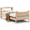 vidaXL Bed Frame with Headboard 90x190 cm Single Solid Wood Pine