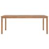 vidaXL 7 Piece Garden Dining Set Solid Teak Wood