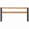 vidaXL Console Table 150x30x75 cm Rough Mango Wood