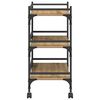 vidaXL Kitchen Trolley Artisan Oak 50 x 35 x 75.5 cm Engineered Wood