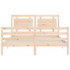 vidaXL Bed Frame without Mattress King Size Solid Wood