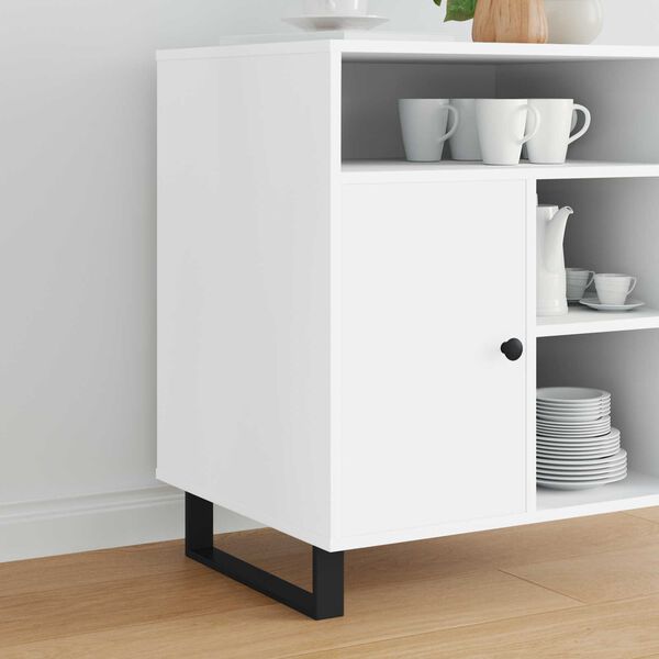 vidaXL Furniture Feet 12 pcs Black 37.6 x 4 x 10 mm Iron