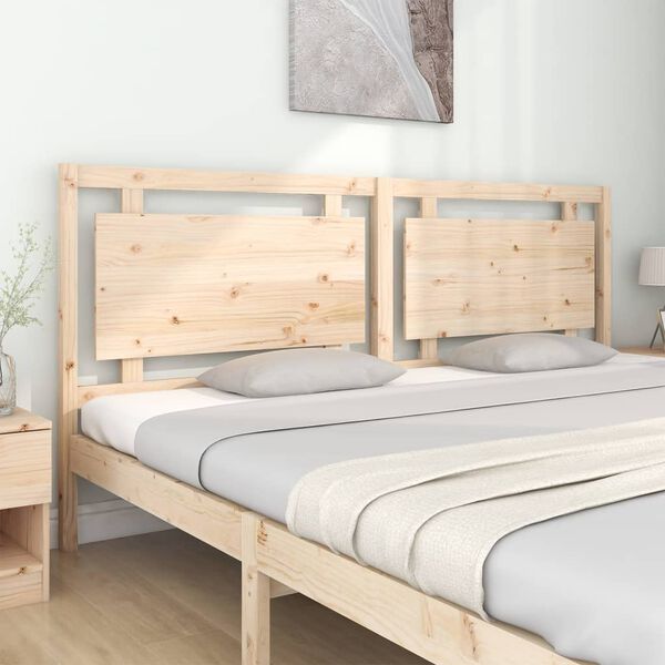 vidaXL Bed Headboard 205.5x4x100 cm Solid Pine Wood