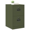 vidaXL File Cabinet Olive Green 44 x 50 x 74.5 cm Cold-Rolled Steel