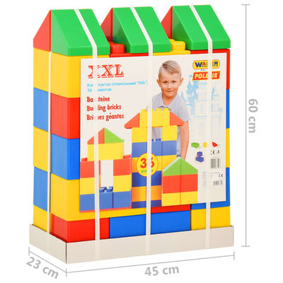 Polesie Wader Block Toys XXL 36 Piece