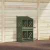 vidaXL Chicken Nesting Box with 4 Compartments Olive Green Metal