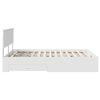 vidaXL Bed Frame with Headboard White 140 x 190 cm Engineered Wood