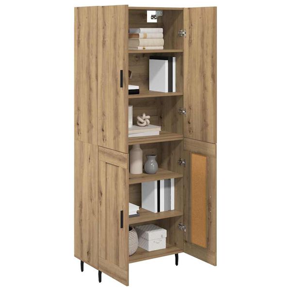 vidaXL Highboard Artisan Oak 69.5 x 34 x 180 cm