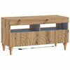 vidaXL LED TV Cabinet Artisan Oak Engineered Wood