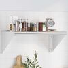 vidaXL Wall Shelf 75x45x31 cm Silver Stainless Steel