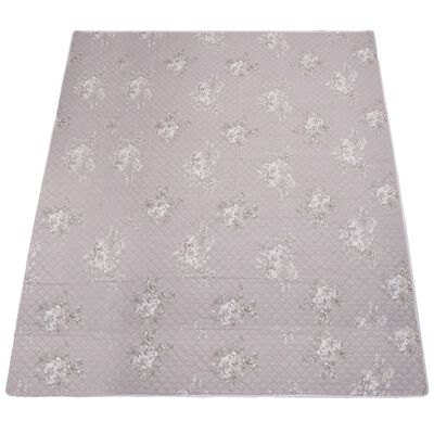 vidaXL Quilt Taupe 230x260 cm Ultrasonic Quilted Fabric