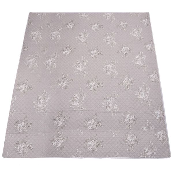 vidaXL Quilt Taupe 230x260 cm Ultrasonic Quilted Fabric