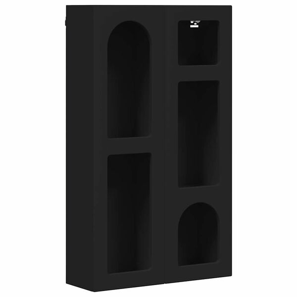 vidaXL Hanging Cabinet Black 59 x 20 x 100 cm Engineered Wood