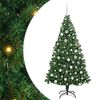 vidaXL Artificial Christmas Tree with 300 LEDs with Stand Green 180 cm