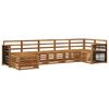 vidaXL Outdoor Sofa Set 6 pcs Natural Solid Acacia Wood