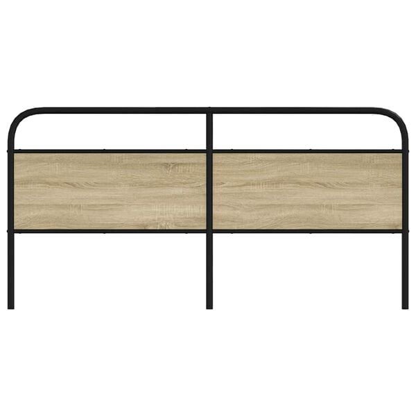 vidaXL Replace Headboard Sonoma Oak 180 cm Steel and Engineered Wood