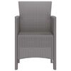 vidaXL Garden Chair 2 pcs Light grey 53 x 49 x 85 cm PP