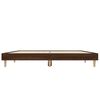 vidaXL Bed Frame without Mattress Brown Oak 135x190 cm Double Engineered Wood