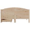 vidaXL Bed Frame without Mattress 140x200 cm Solid Wood Pine