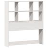 vidaXL Bookcase Bed without Mattress White 90x200cm Solid Wood Pine