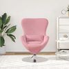 vidaXL Egg Chair Pink 63 x 73 x 90 cm Velvet