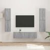 vidaXL TV Cabinet Set 6 pcs Grey Sonoma Engineered Wood