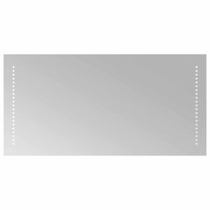 vidaXL LED Bathroom Mirror Transparent 80 x 40 cm Tempered Glass